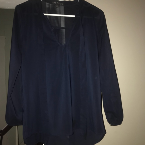 Deep navy colored blouse - Picture 2 of 2